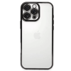 Apple iPhone 16 Pro Max Kılıf Lensli Silikon - Siyah