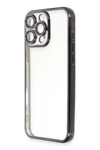 Apple iPhone 16 Pro Max Kılıf Lensli Silikon - Siyah