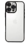 Apple iPhone 16 Pro Max Kılıf Lensli Silikon - Siyah