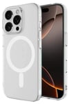 Apple iPhone 16 Pro Max Kılıf Magneticsafe Şeffaf Silikon - Şeffaf