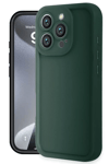 Apple iPhone 16 Pro Max Kılıf Viera Silikon - Koyu Yeşil