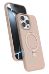 Apple iPhone 16 Pro Max Regal Magsafe Standlı Kapak - Çöl Titanyum