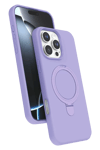 Apple iPhone 16 Pro Max Regal Magsafe Standlı Kapak - Lila