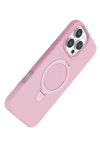 Apple iPhone 16 Pro Regal Magsafe Standlı Kapak - Açık Pembe