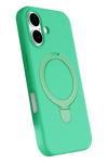 Apple iPhone 16 Regal Magsafe Standlı Kapak - Yeşil
