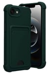 Apple iPhone 16E Kelvin Kartvizitli Silikon - Koyu Yeşil