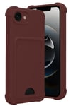 Apple iPhone 16E Kelvin Kartvizitli Silikon - Bordo
