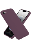 Apple iPhone 16E Kılıf First Silikon - Mürdüm