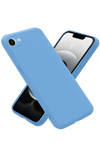 Apple iPhone 16E Kılıf First Silikon - Mavi
