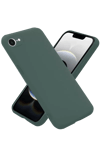 Apple iPhone 16E Kılıf Nano içi Kadife Silikon - Koyu Yeşil