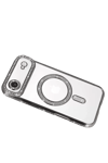 Apple iPhone 17 Air Joke Simli Magneticsafe Kılıf - Gümüş