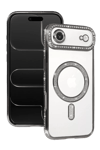 Apple iPhone 17 Air Joke Simli Magneticsafe Kılıf - Gümüş