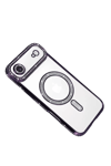 Apple iPhone 17 Air Joke Simli Magneticsafe Kılıf - Derin Mor