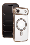 Apple iPhone 17 Air Joke Simli Magneticsafe Kılıf - Gold