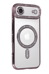Apple iPhone 17 Air Joke Simli Magneticsafe Kılıf - Pembe