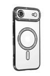 Apple iPhone 17 Air Joke Simli Magneticsafe Kılıf - Siyah