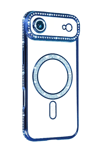Apple iPhone 17 Air Joke Simli Magneticsafe Kılıf - Mavi