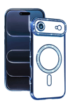 Apple iPhone 17 Air Joke Simli Magneticsafe Kılıf - Mavi