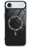 Apple iPhone 17 Air Live Diamond Magsafe Kapak - Siyah