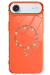 Apple iPhone 17 Air Live Diamond Magsafe Kapak - Turuncu
