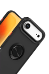 Apple iPhone 17 Air Montreal Yüzüklü Silikon Kapak - Siyah