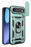 Apple iPhone 17 Air Pars Lens Yüzüklü Silikon - Yeşil