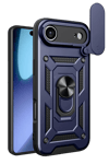 Apple iPhone 17 Air Pars Lens Yüzüklü Silikon - Lacivert