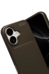 Apple iPhone 17 Auto Focus Karbon Kapak - Kahverengi