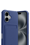 Apple iPhone 17 Kelvin Kartvizitli Silikon - Lacivert