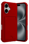 Apple iPhone 17 Kelvin Kartvizitli Silikon - Kırmızı