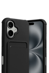 Apple iPhone 17 Kelvin Kartvizitli Silikon - Siyah