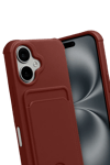Apple iPhone 17 Kelvin Kartvizitli Silikon - Bordo