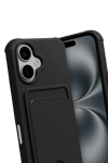Apple iPhone 17 Kelvin Kartvizitli Silikon - Siyah
