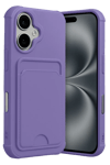 Apple iPhone 17 Kelvin Kartvizitli Silikon - Lila