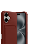 Apple iPhone 17 Kelvin Kartvizitli Silikon - Bordo