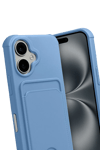 Apple iPhone 17 Kelvin Kartvizitli Silikon - Mavi