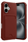 Apple iPhone 17 Kelvin Kartvizitli Silikon - Bordo