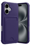 Apple iPhone 17 Kelvin Kartvizitli Silikon - Derin Mor