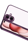Apple iPhone 17 Lensli Silikon - Açık Mor