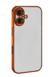 Apple iPhone 17 Lensli Silikon - Turuncu