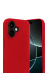 Apple iPhone 17 Nano içi Kadife Silikon - Kırmızı
