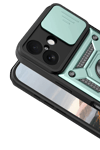 Apple iPhone 17 Pars Lens Yüzüklü Silikon - Yeşil