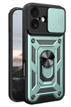 Apple iPhone 17 Pars Lens Yüzüklü Silikon - Yeşil