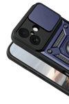 Apple iPhone 17 Pars Lens Yüzüklü Silikon - Lacivert