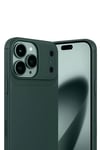 Apple iPhone 17 Pro Auto Focus Karbon Kapak - Koyu Yeşil