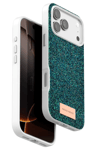 Apple iPhone 17 Pro Bright Simli Kapak - Koyu Yeşil