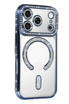 Apple iPhone 17 Pro Joke Simli Magneticsafe Kılıf - Mavi