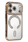 Apple iPhone 17 Pro Joke Simli Magneticsafe Kılıf - Gold