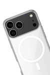 Apple iPhone 17 Pro Kılıf Magneticsafe Şeffaf Silikon - Şeffaf
