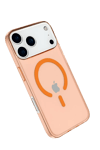 Apple iPhone 17 Pro Kılıf Pc Real Magsafe Kapak - Turuncu